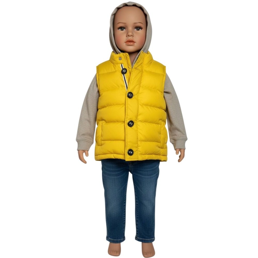 Toddler 2T Outfit w/ Gymboree Down Puffer Vest Lot Of 3 (Jeans, Hoodie T, Vest)